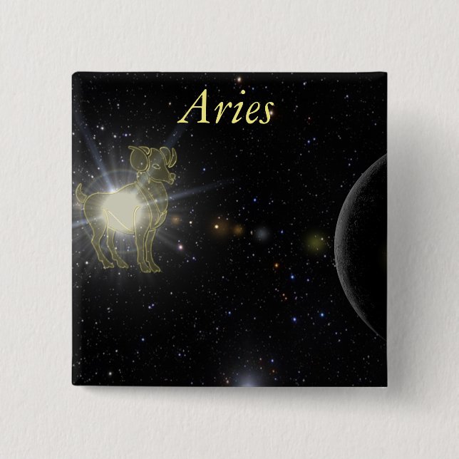 Bright Aries Button (Front)