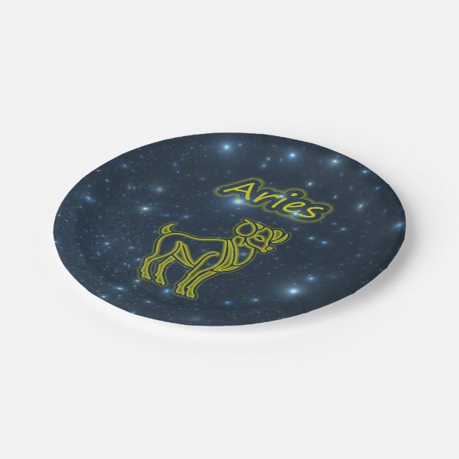 Bright Aries Paper Plates (Angled)