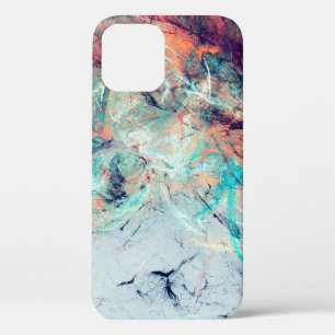 Bright artistic splashes. Abstract painting trendy iPhone 12 Case