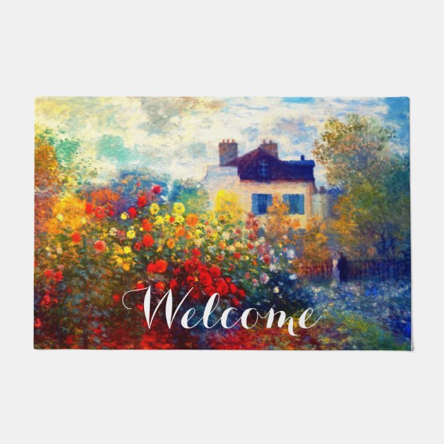 bright artists garden  doormat (Front)
