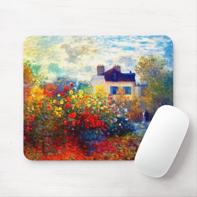 bright artists garden  mouse pad (With Mouse)