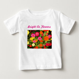 Bright as Flowers Pink Toddler Ruffle Tee