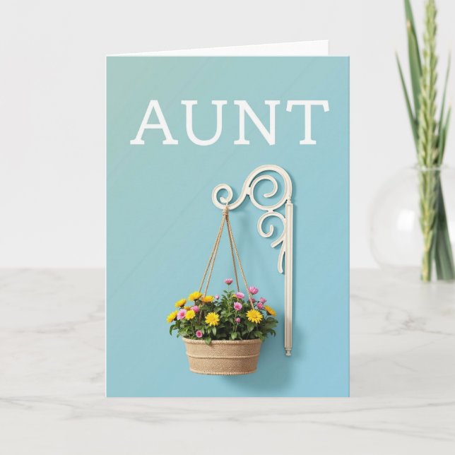 Bright Aunt Mothers Day Card (Front)
