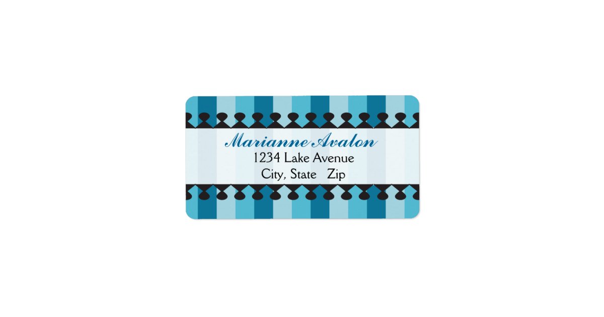 Bright Awnings Blue Address Labels Zazzle