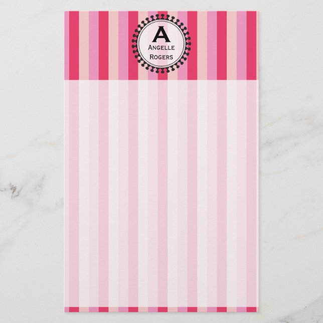 Bright Awnings Pink Stationery (Front)