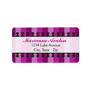 Bright Awnings Purple Address Labels