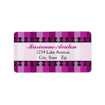 Bright Awnings Purple Address Labels by StriveDesigns at Zazzle