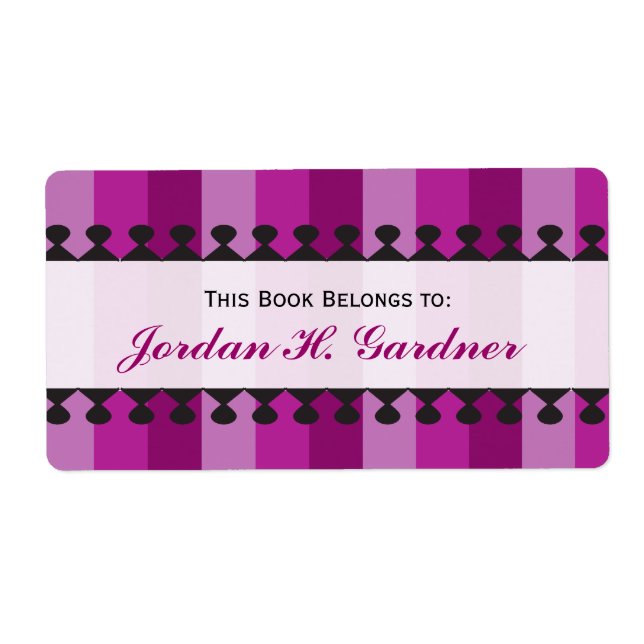 Bright Awnings Purple Bookplates (Front)