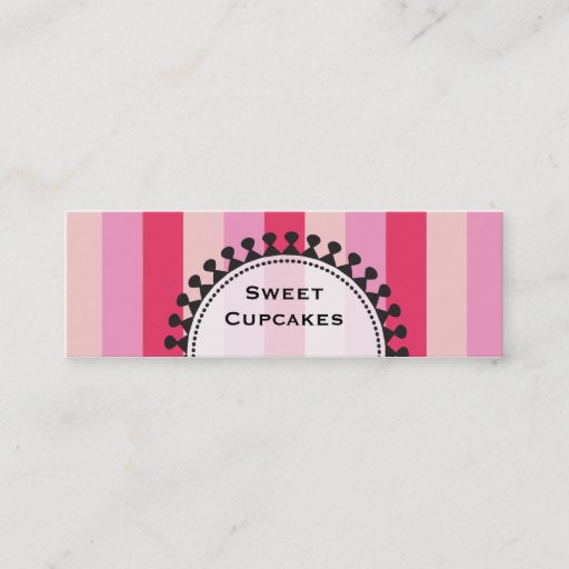 Customizable Bright Awnings Skinny Pink Business Cards
