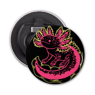 Bright Axolotl Bottle Opener