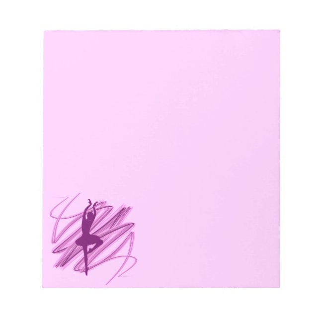 Bright ballerina dancer notepad (Front)