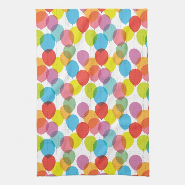 Bright Balloons Kitchen Towel (Vertical)