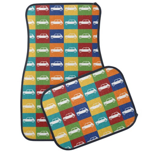 Bright Basics Checkerboard Mini Cooper Car Floor Mat