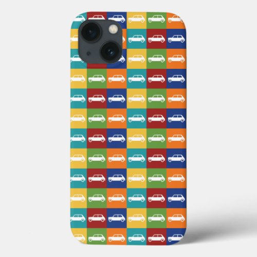 Bright Basics Checkerboard Mini Cooper iPhone 13 Case