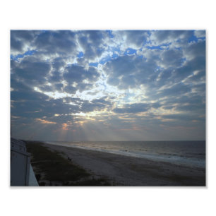 Bright Beach Morning - Oak Island, NC Photo Print