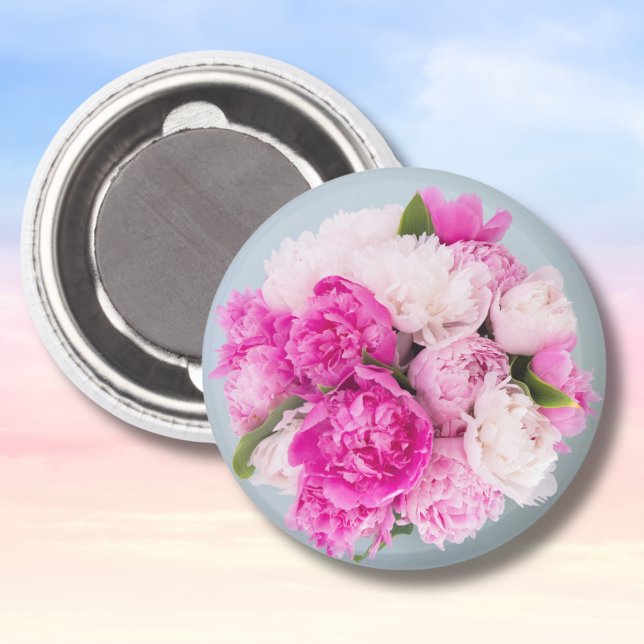 Bright Beautiful Peonies  Magnet (Creator Uploaded)