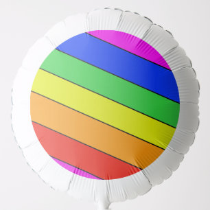 Bright beautiful rainbowl STRIPES Balloon