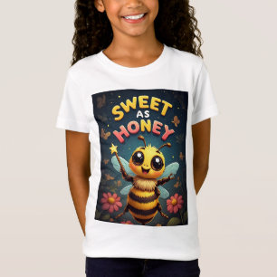🐝 Bright Bee Illustration For Fun Kids Style 🐝 T-Shirt