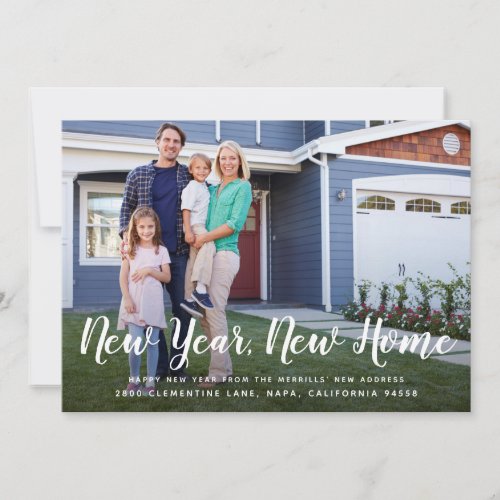 Bright Beginnings  New Year New Home Photo Card