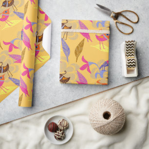 Bright Birds Wrapping Paper