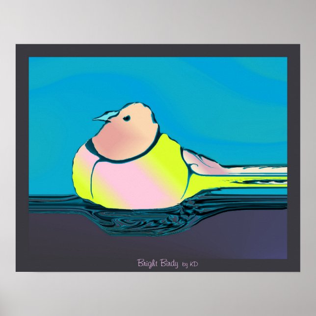 Bright Birdy Print (Front)