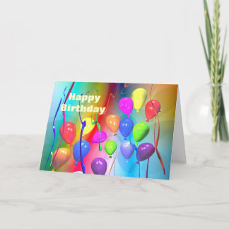 Bright Birthday Balloons Card