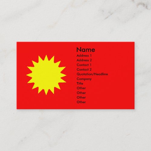 Dazzling Sun Tanning Salon Business Card