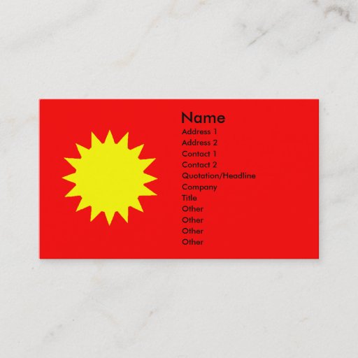 Customizable Dazzling Sun Tanning Salon Business Card