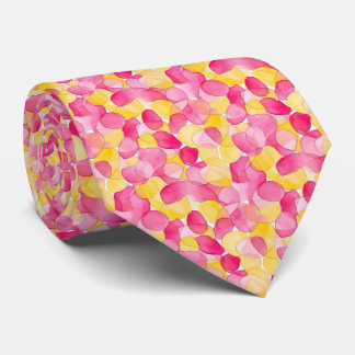 Bright Blobs “Pink Lemonade” Abstract Neck Tie