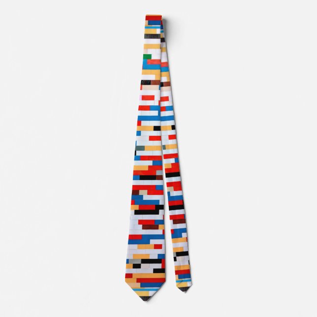 Bright Block Pattern Neck Tie (Front)