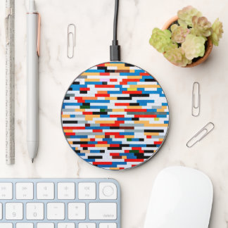 Bright Block Pattern Wireless Charger