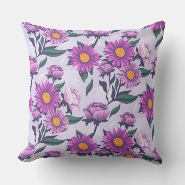 Bright Bloom Accent Pillow (Front)