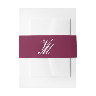 Bright Bloom Blossom Wedding Invitation Belly Band