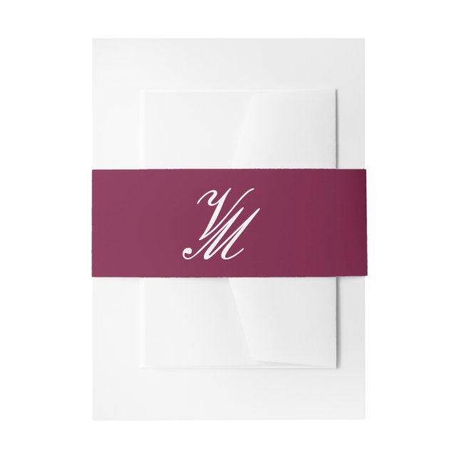 Bright Bloom Blossom Wedding Invitation Belly Band (Front Example)