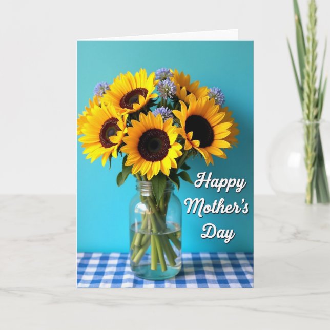 Bright Blooms Mothers Day Card (Front)