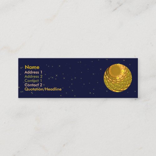 Bright Blossom Moon Business Card