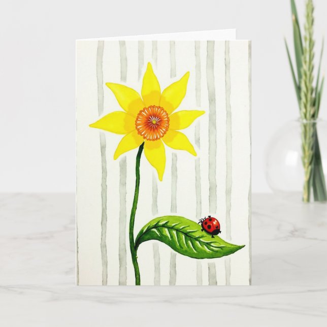 Bright Blossom Spring Day Card (Front)