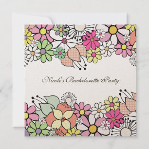 Bright Blossoms Bachelorette Party Invitation