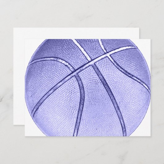 Bright Blue Basketball (Front/Back)
