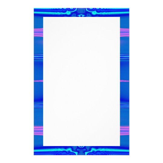 bright blue border stationery