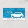 Bright Blue British Mini Cooper Custom Biz Card
