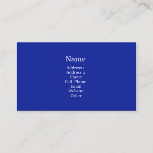 Customizable Bright Blue Business Card Templates