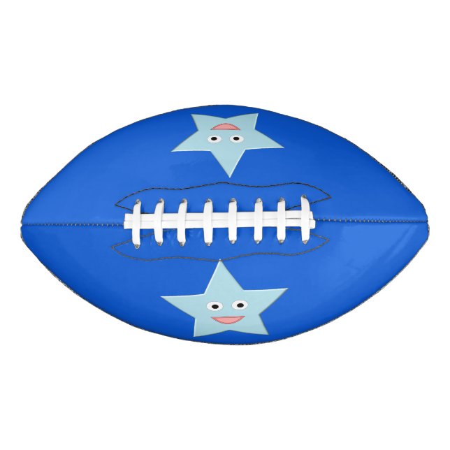 Bright Blue Celebration Star Football (Front)