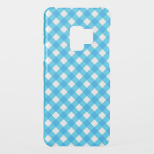 Bright Blue Gingham Pattern Uncommon Samsung Galaxy S9 Case