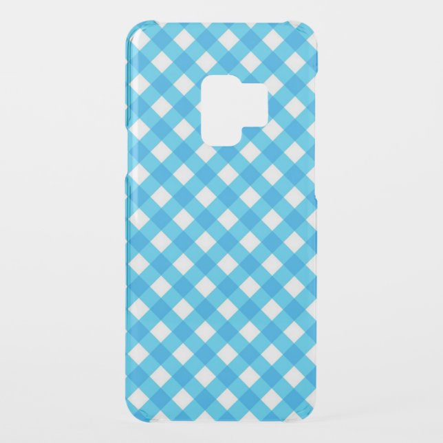Bright Blue Gingham Pattern Uncommon Samsung Galaxy Case (Back)
