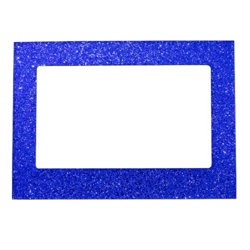 Bright Blue Glitter Magnetic Frame