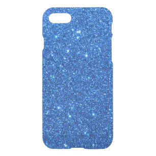 Bright Blue Glitter Sparkles iPhone SE/8/7 Case