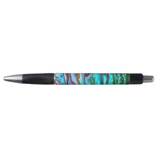 Bright Blue Green Paua Abalone Shell Pen