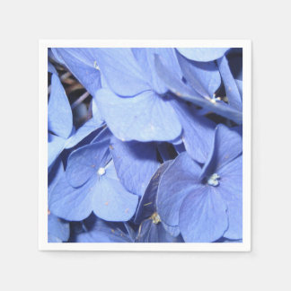 Bright Blue Hydrangea Standard Cocktail Napkins