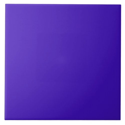 Bright Blue Indigo Solid Color Ceramic Tile